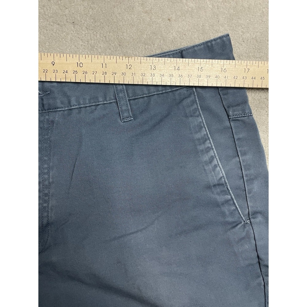 Volcom Shorts Mens Size 32 Blue Canvas Cotton Flat Front Skate Surf Chino - Picture 6 of 13